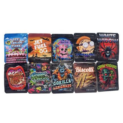 Ice Cream Cake Mylar Bags | 3.5g Resealable Weed Packaging
